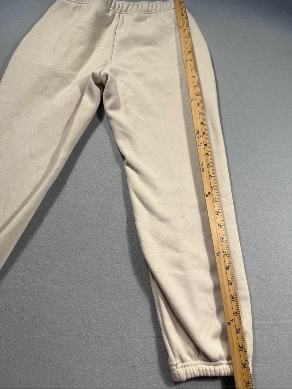 Banana Republic XS Knit Velour Cream Ivory Jogger Cozy Sweatpants Travel Lounge - Picture 8 of 9